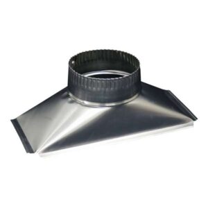 Deflecto Rangehood Rectangular To Round Adaptor
