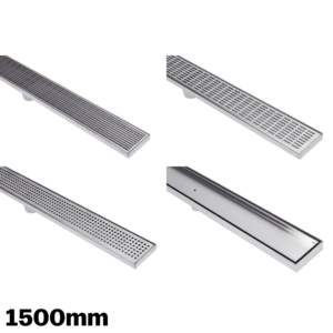 Linear Stainless Steel Grate & Drain – 1500mm – Low Profile