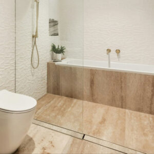 Stainless Steel Tile Insert Shower Drain – 900mm (70 x 25mm, Centre 50mm Outlet)