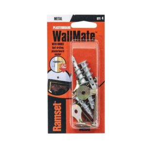 Ramset WallMate Metal With Hooks 10kg 4 Pack
