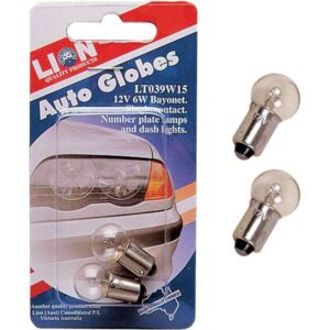 Lion Number Plate/Dash Lamp Globe