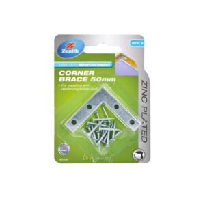 Zenith 50mm ZP Corner Brace Bracket - 4 Pack