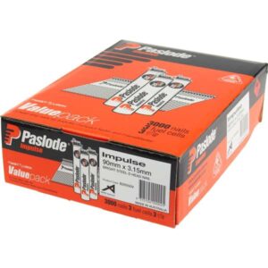Paslode Bright D Head Impulse Nail – 90 x 3.15mm (3000 Pack)