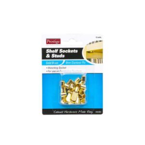 Prestige Flat Shelf Supports Solid Brass Pack 12