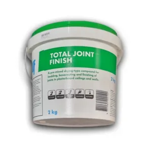 Knauf Total Joint Finish – 2kg Ready-Mixed Lightweight Finishing Compound