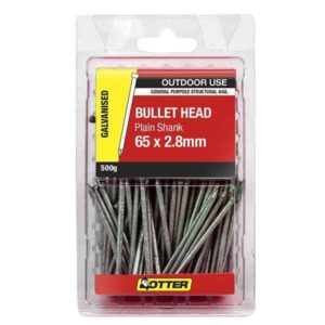 Otter Nail Bullet Head Galvanised 65 x 2.8mm 500g