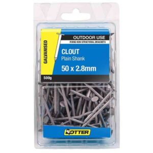 Otter Nail Clout Galvanised 50 x 2.80mm 500g