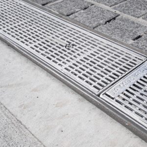 Galvanised Trench Grate & Frame – 150mm x 3000mm (Budaguard™ Heelguard)
