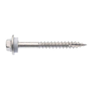 Zenith Timber Screws Hex with Seal Galvanized 12G x 50mm 100 Pack