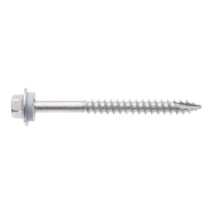 Zenith Timber Screws Hex with Seal Galvanized 12G x 65mm 100 Pack