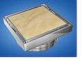 Floor Waste Bermuda Square – 115 x 115mm Satin Chrome Outlet 80mm 11102.02 / Satin