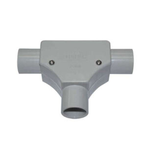 Tripac Tee Cond Inspect PVC Grey 20mm