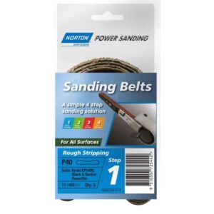 Norton Sanding Belt Powerfile 13 x 455mm 3 Pack