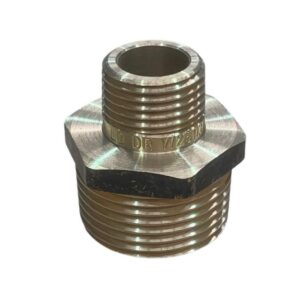 Brass Hexagonal Reducing Nipple – 25mm x 20mm LF