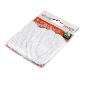 Waxworks Cotton Torch Wicks 6 Pack