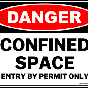 Confined Space Safety Sign – 300 x 225mm