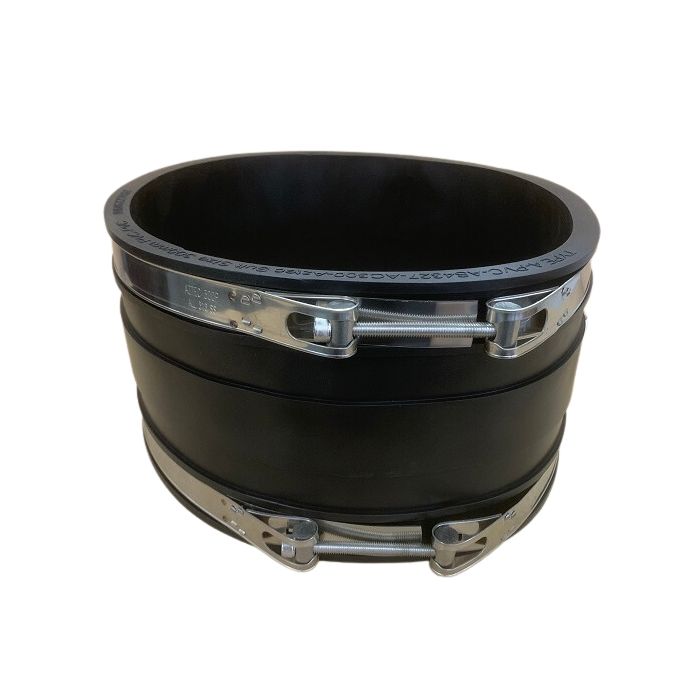 Connector Rubber Black PVC/COP/GAL/CI – 100mm
