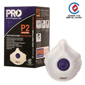 Dust Mask P2 (With Valve) – 12PK