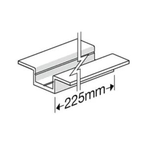 James Hardie HardieDeck Base Jointer Double Winged – 225mm (Bag Of 35)
