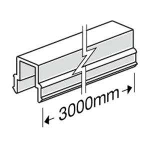 James Hardie 306012 Snap-In Top Strip HardieDeck Decking – 3000mm