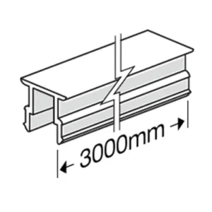James Hardie 306014 Snap-In Top Strip Fire Zone HardieDeck Decking – 3000mm