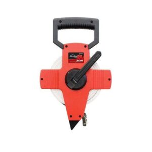 Open Case Fibreglass Tape Measure – 30m – Metric – Durable Blade