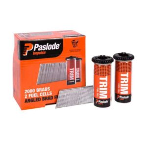 Paslode Impulse Pneumatic C Brads 32 x 1.6mm 20 Degree Box of 2000 Brads + 2 Fuel Cells