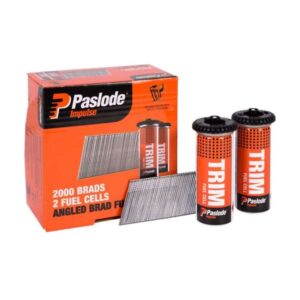 Paslode Impulse Angled Brads – 38 x 1.6mm (2000 + 2 Fuel Cells)