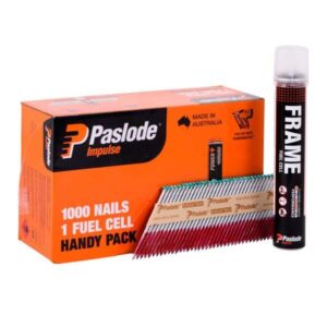 Paslode Impulse Nails – 75 x 3.06mm (1000 Nails + 1 Fuel Cell)