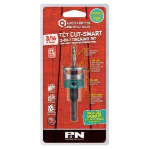 P&N Quickbit TCT Decking Countersink Bit 3/16 inch