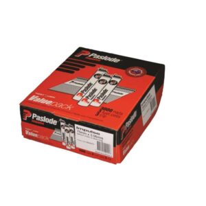 Paslode Impulse D Head Nail With Fuel – 82 x 3.15mm (Bright, 3000 Pack)