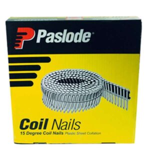 Paslode PNeumatic Plastic Collated Coil Ring Nail 15Deg Hot Dipped Galvanised – 45 x 2.5mm (1800 Pack)
