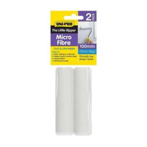 Uni-Pro Little Ripper Micro-Fibre Roller Cover 10mm Nap 100mm 2 Pack