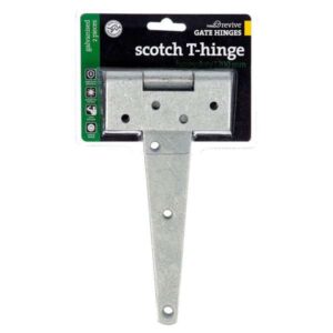 Trio Heavy Duty Scotch T-Hinge Galvanised 200mm - 2 Pack