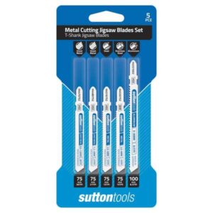 Sutton T-Shank Jigsaw Blade Set Metal Cutting 5 Piece