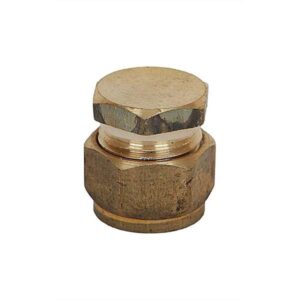 Brasshards Stop End Copper Olive Compression Brass 20mm