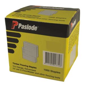 Paslode Galvanised Pneumatic Flooring Staple – 45mm (15.5ga, 1000 Pack)