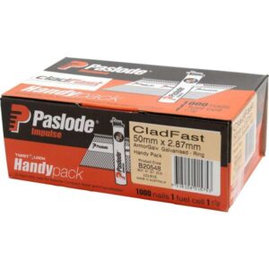 Paslode 34Deg Amor Galvanised Cladfast Ring Impulse Nails – 50 x 2.87mm (1000 Handy Pack)