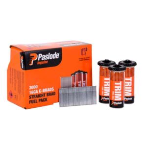 Paslode C38 Impulse Brad With Fuel – 38 x 1.6mm (3000 Pack)