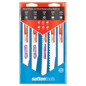 Sutton Wood Reciprocating Blade Set - 5 Piece