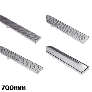 Linear Stainless Steel Grate & Drain – 700mm – Low Profile For Showers & Wet Areas
