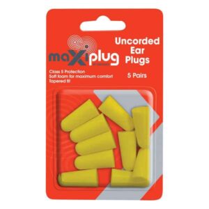 Maxisafe Earplugs Uncorded Blister 5 Pack Hearing Protection