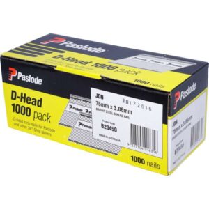 Paslode Bright D Head Framing Nails – 75 x 3.06mm (1000 Pack)