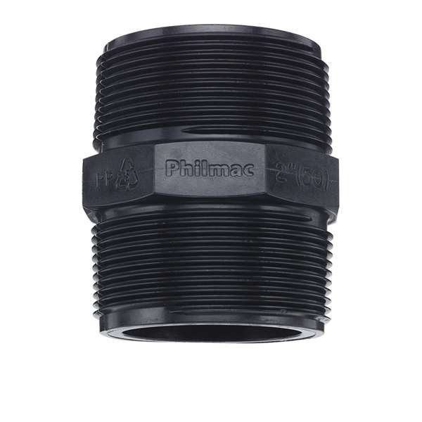 Philmac BSP Threaded Pipe Nipple Poly 1-1/2 inch