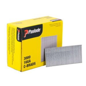 Paslode C38 Pneumatic Brads – 38 x 1.6mm (3000 Pack)