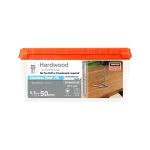 Simpson Strong-Tie 12G 5.5mm x 50mm 316 Stainless Steel DHSD No-PreDrill Hardwood to Softwood Deck