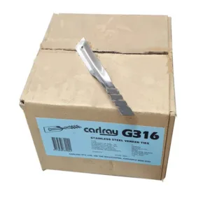 Veneer Ties Twisted Stainless Steel Carlray – Box Of 150