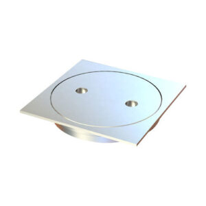 Floor Grate Brass Square C/P – 100mm