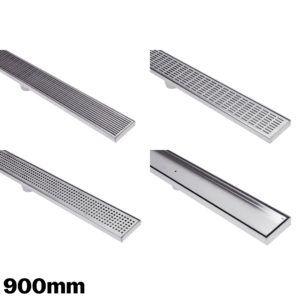 Linear Stainless Steel Grate & Drain – 900mm (Low Profile, Showers & Wet Areas)