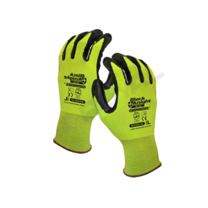 Maxisafe Black Knight Gripmaster Hi-Vis Gloves Gripmaster Palm Coating X Large